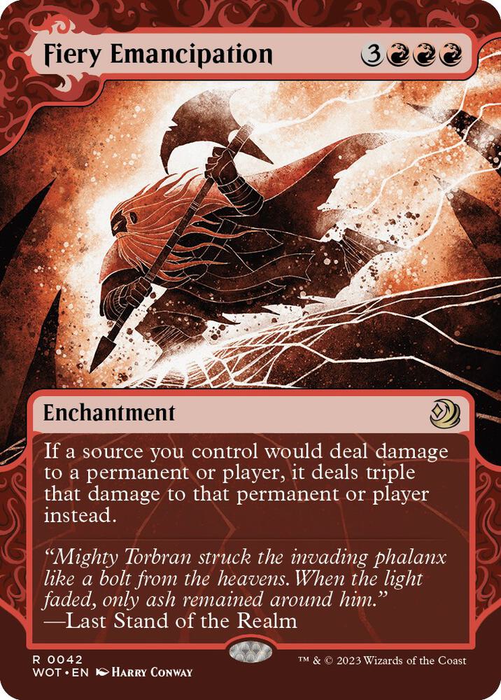 Fiery Emancipation 42 (Wilds of Eldraine: Enchanting Tales)  - Showcase | Good Games Adelaide SA