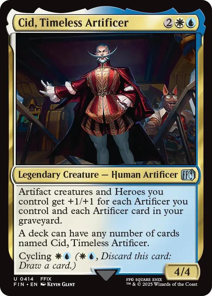 Cid, Timeless Artificer 414 (FINAL FANTASY)  - Foil | Good Games Adelaide SA