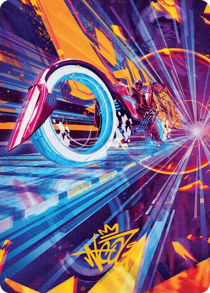 Spotcycle Scouter Art Card Gold Stamped Signature 37 (Art Series: Aetherdrift)  | Good Games Adelaide SA