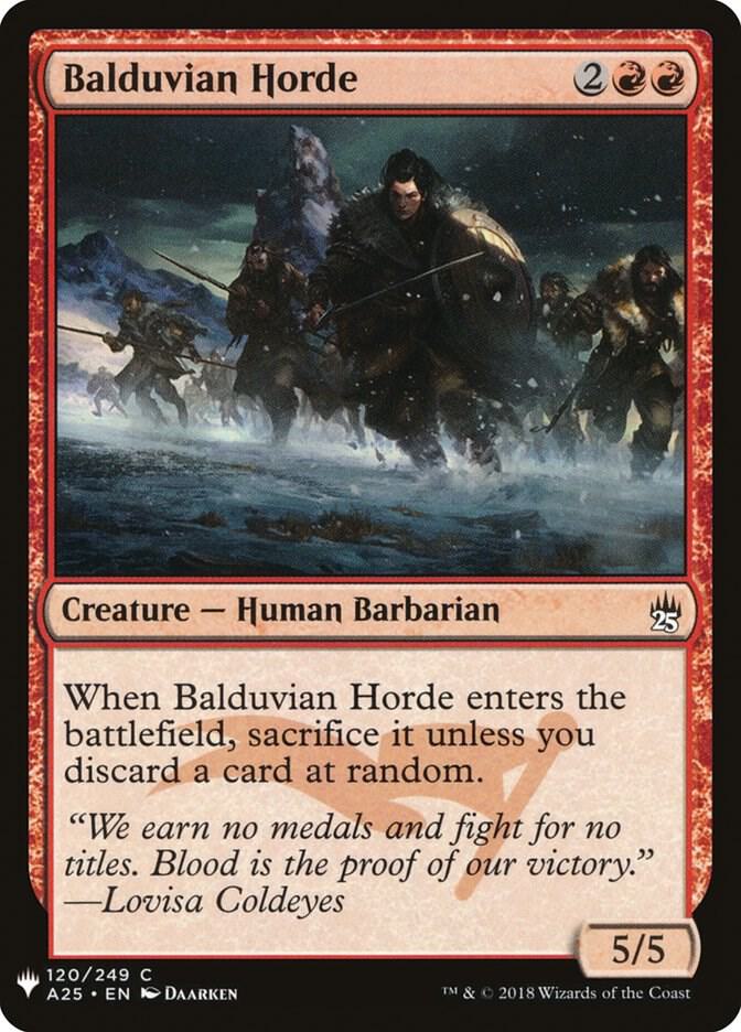 Balduvian Horde 120 (The List Reprints)  | Good Games Adelaide SA