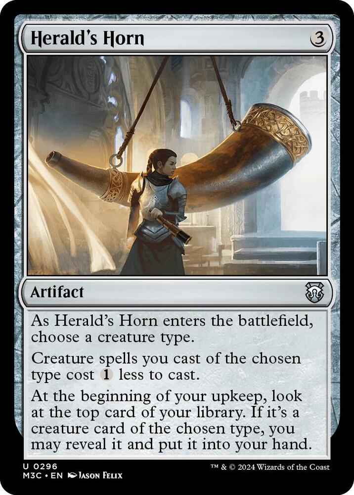 Herald's Horn 296/411 (Commander: Modern Horizons 3)  - Ripple Foil | Good Games Adelaide SA