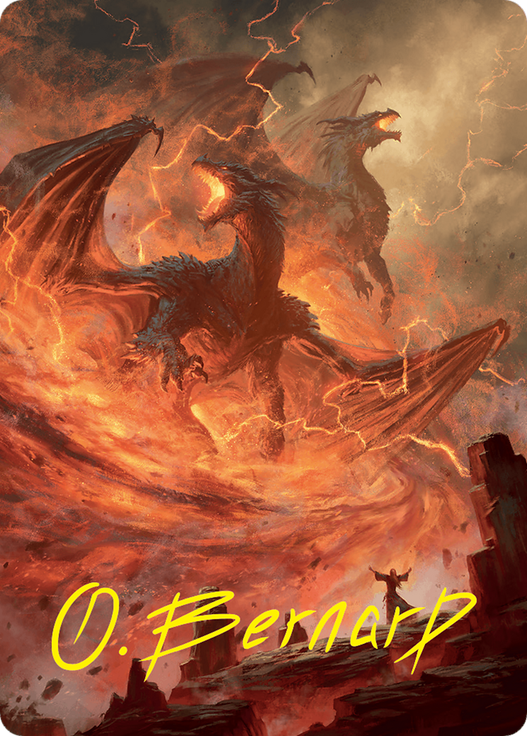 Rite of the Dragoncaller Art Card (38/54) (Gold-Stamped Signature) [Foundations Art Series] | Good Games Adelaide SA