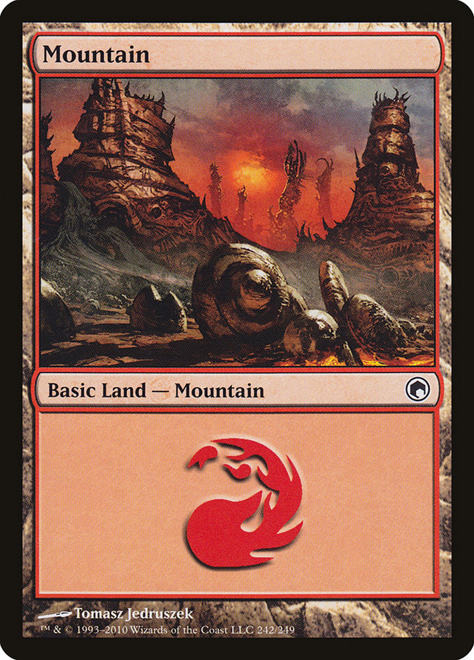 Mountain (242) [Scars of Mirrodin] | Good Games Adelaide SA