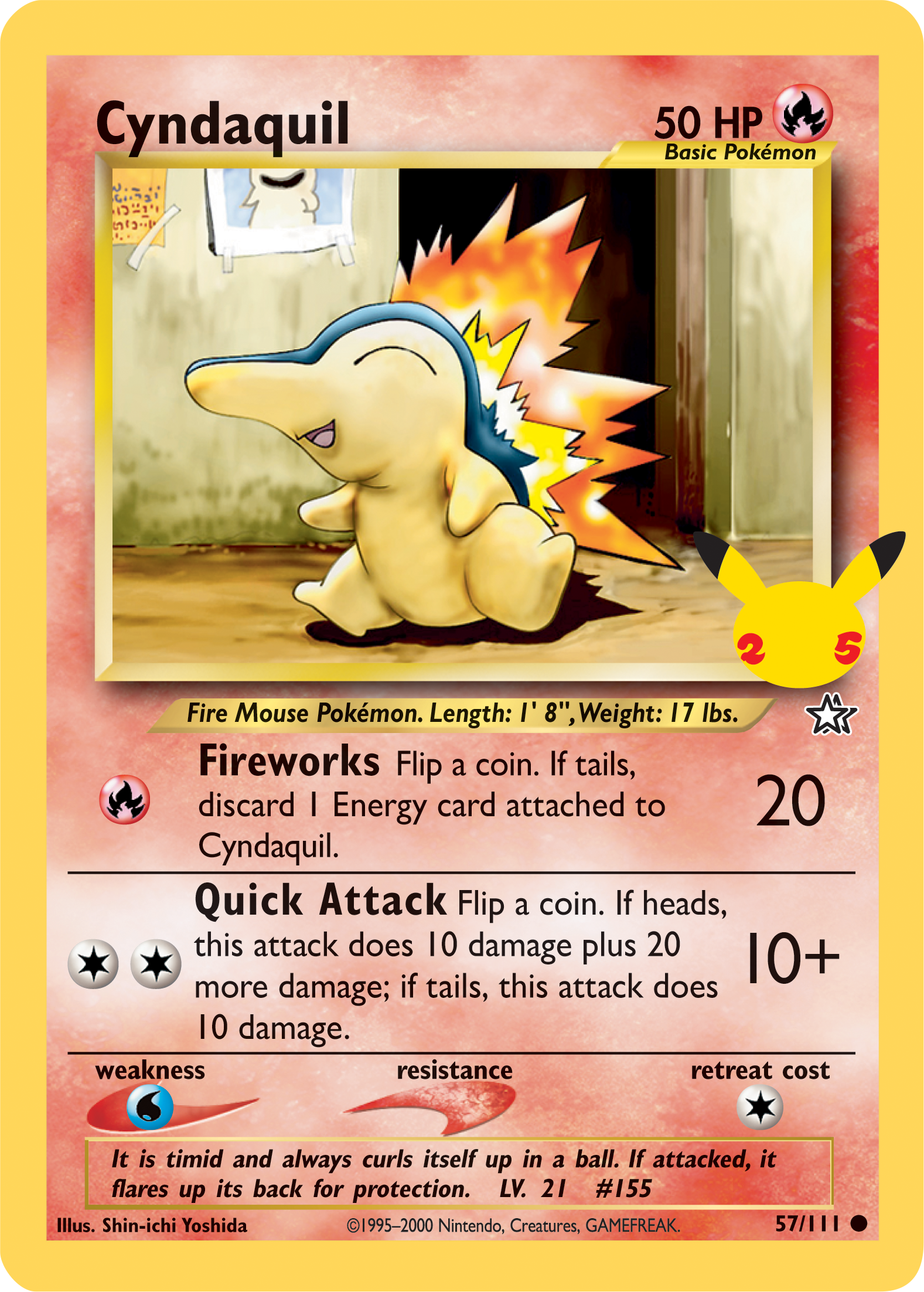 Cyndaquil (57/111) [First Partner Pack] | Good Games Adelaide SA