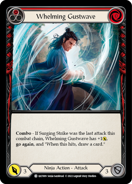Whelming Gustwave (Red) [KAT009] (Outsiders Katsu Blitz Deck) | Good Games Adelaide SA