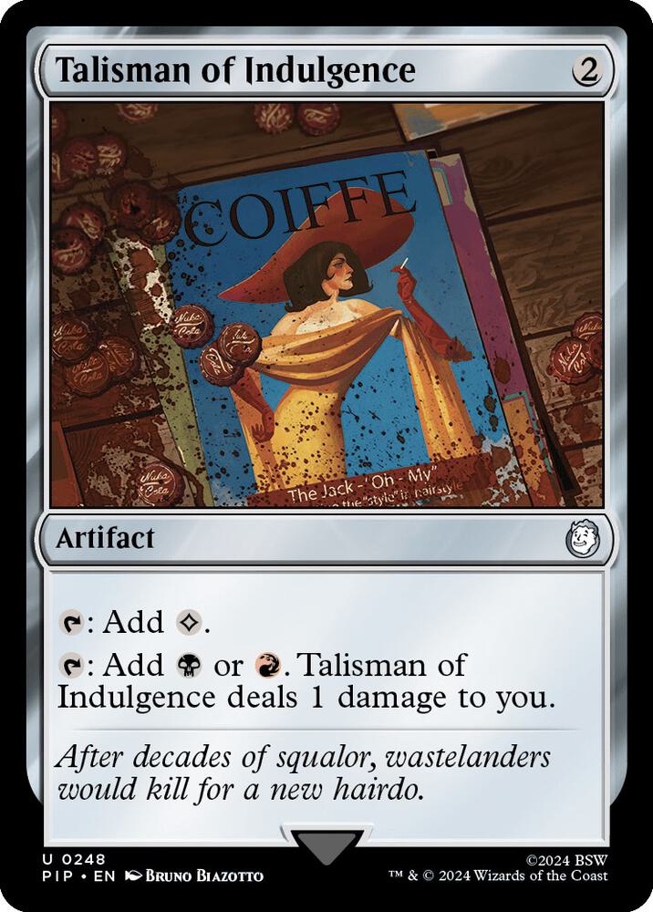 Talisman of Indulgence 248 (Universes Beyond: Fallout)  - Foil | Good Games Adelaide SA