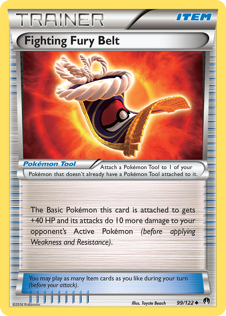 Fighting Fury Belt (99/122) [XY: BREAKpoint] | Good Games Adelaide SA