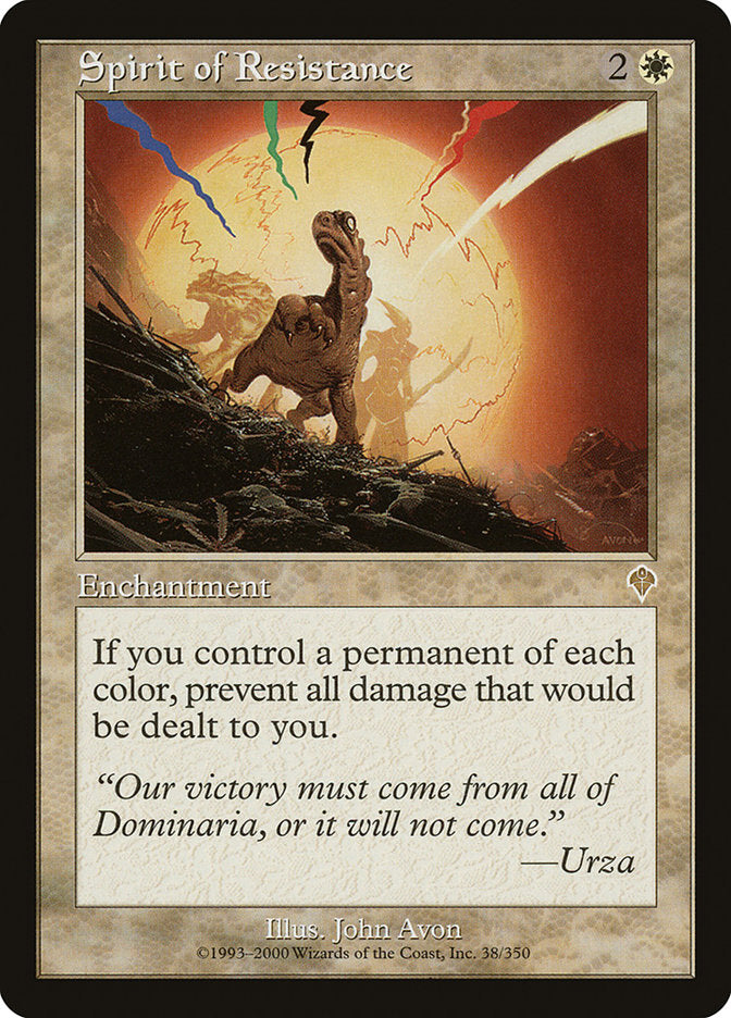 Spirit of Resistance 38 (Invasion)  - Foil | Good Games Adelaide SA