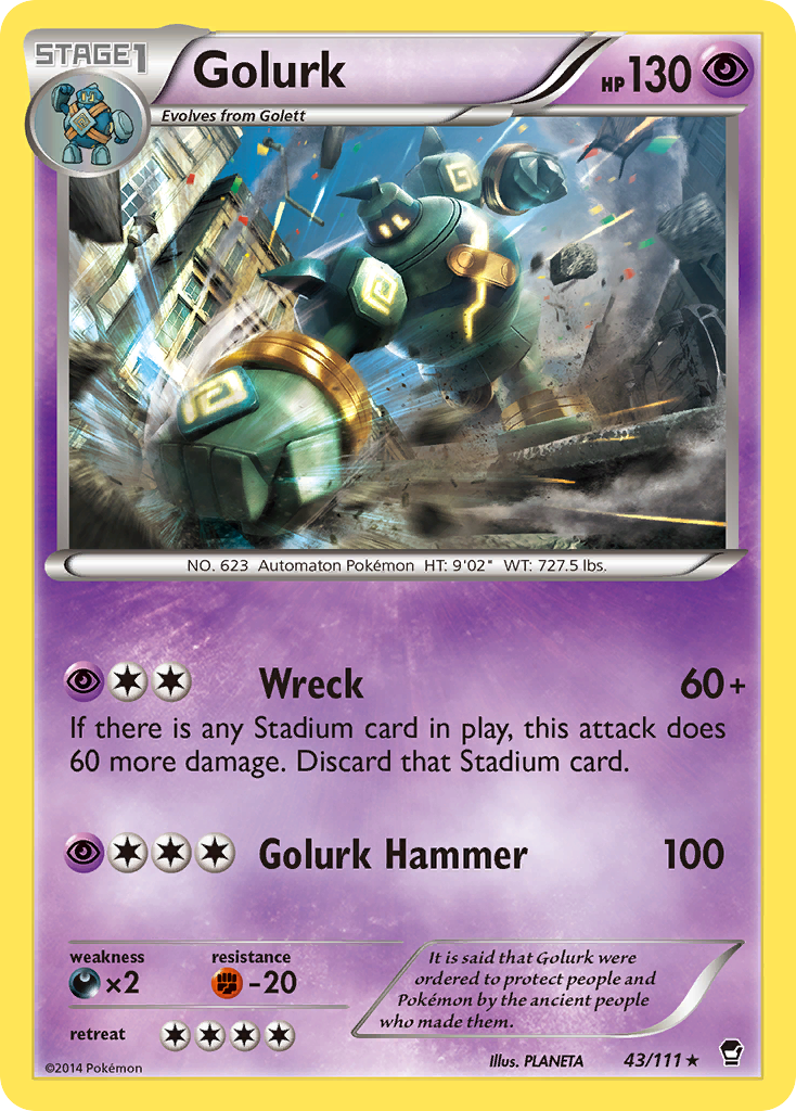 Golurk (43/111) [XY: Furious Fists] | Good Games Adelaide SA