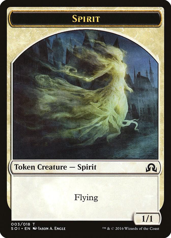 Spirit Token 3 (Shadows over Innistrad)  | Good Games Adelaide SA