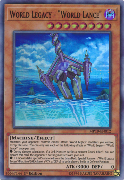 World Legacy - "World Lance" [MP19-EN012] Super Rare | Good Games Adelaide SA