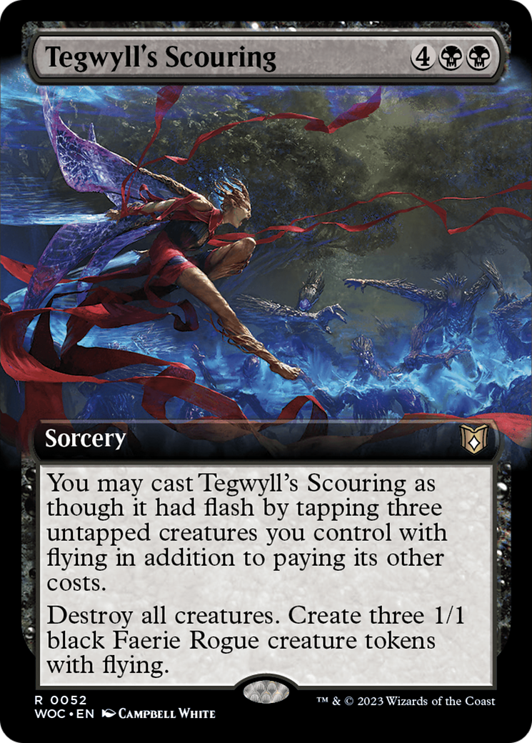 Tegwyll's Scouring (Extended Art) [Wilds of Eldraine Commander] | Good Games Adelaide SA
