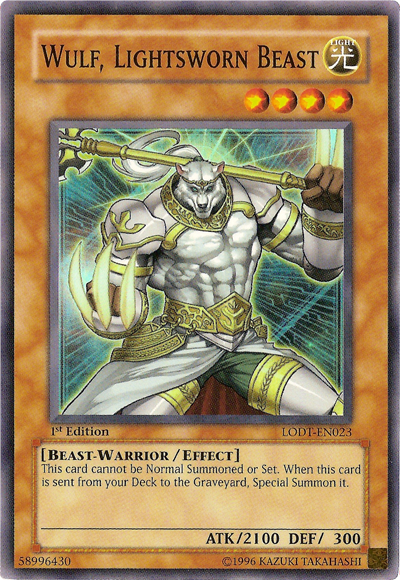 Wulf, Lightsworn Beast [LODT-EN023] Super Rare | Good Games Adelaide SA