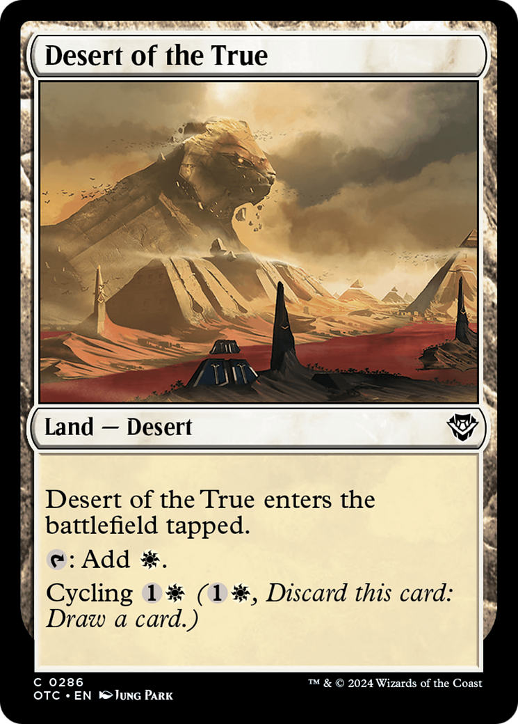 Desert of the True [Outlaws of Thunder Junction Commander] | Good Games Adelaide SA