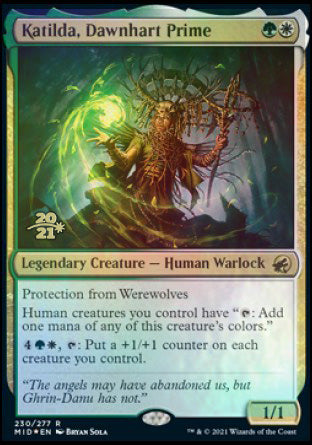 Katilda, Dawnhart Prime [Innistrad: Midnight Hunt Prerelease Promos] | Good Games Adelaide SA