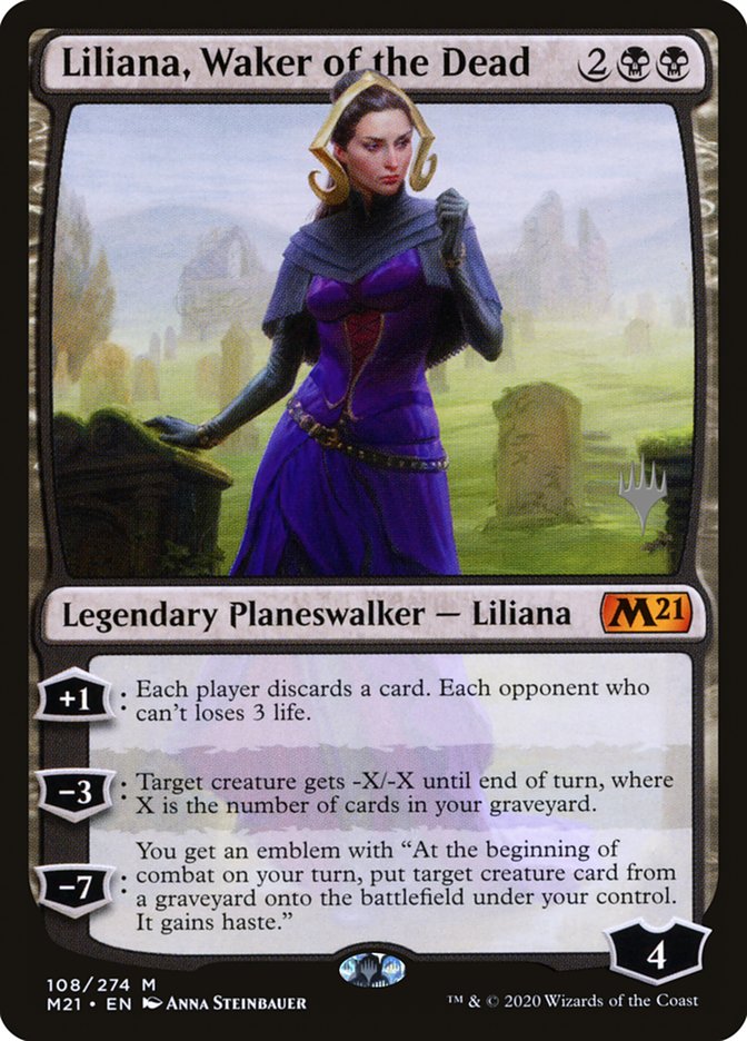 Liliana, Waker of the Dead (Promo Pack) [Core Set 2021 Promos] | Good Games Adelaide SA
