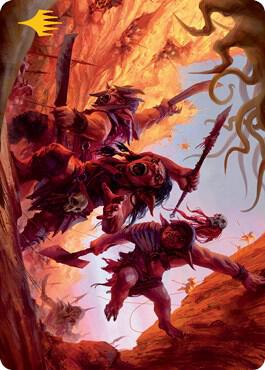 Goblin Art Card Gold Stamped 24 (Art Series: Adventures in the Forgotten Realms)  | Good Games Adelaide SA