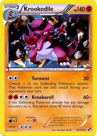 Krookodile 65 114 Cracked Ice Holo 065/114 (Blister Exclusives)  - Holofoil | Good Games Adelaide SA
