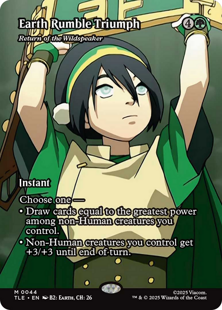 Earth Rumble Triumph - Return of the Wildspeaker (Borderless) [Avatar: The Last Airbender: Eternal-Legal] | Good Games Adelaide SA