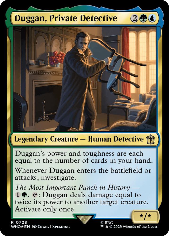 Duggan, Private Detective 728 (Universes Beyond: Doctor Who)  - Foil | Good Games Adelaide SA