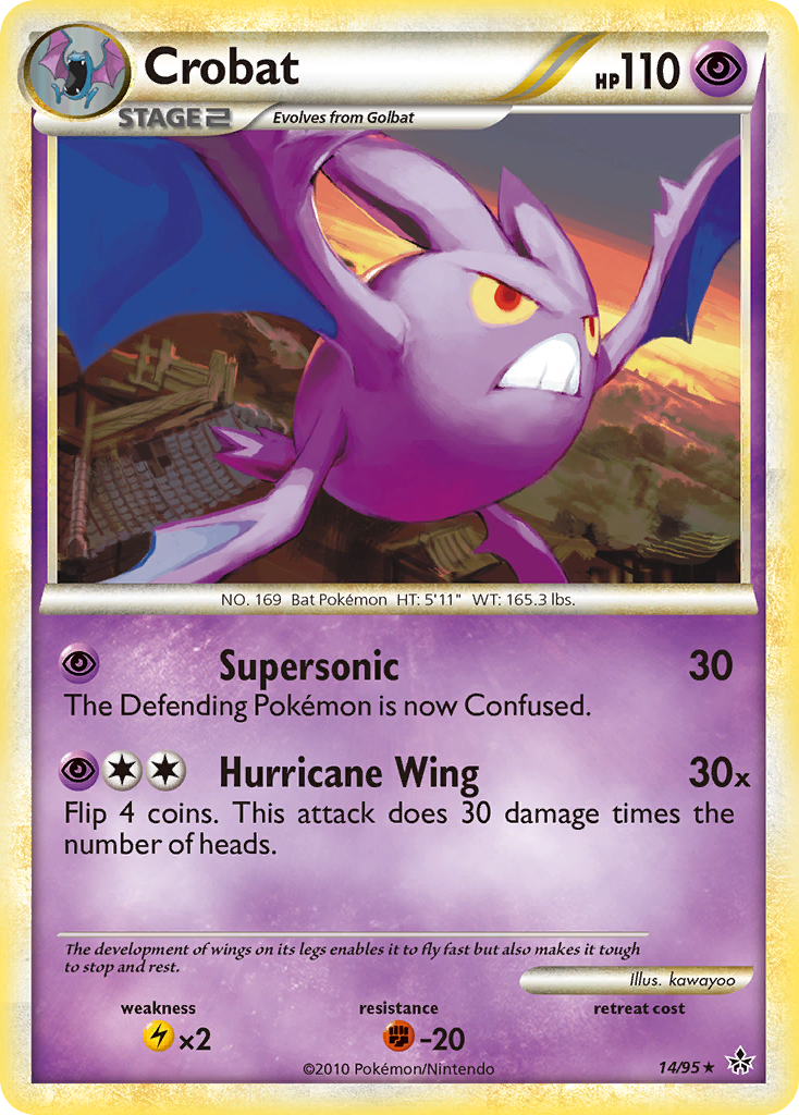 Crobat (14/95) [HeartGold & SoulSilver: Unleashed] | Good Games Adelaide SA