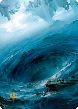 Island Art Card 12 81 Gold Stamped 12 (Art Series: Zendikar Rising)  | Good Games Adelaide SA