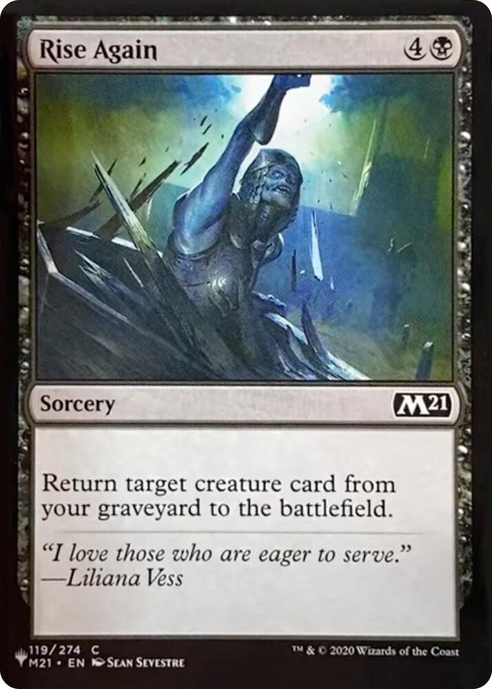 Rise Again 119/274 (The List Reprints)  | Good Games Adelaide SA