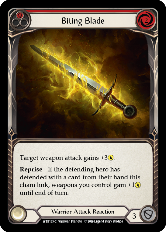 Biting Blade (Red) [WTR135-C] Alpha Print Normal | Good Games Adelaide SA