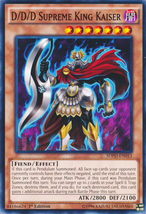D/D/D Supreme King Kaiser [SDPD-EN013] Common | Good Games Adelaide SA