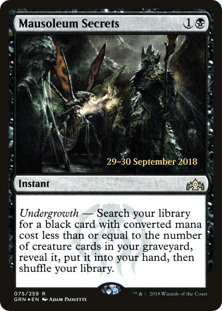 Mausoleum Secrets 75 (Prerelease Cards)  - Foil | Good Games Adelaide SA