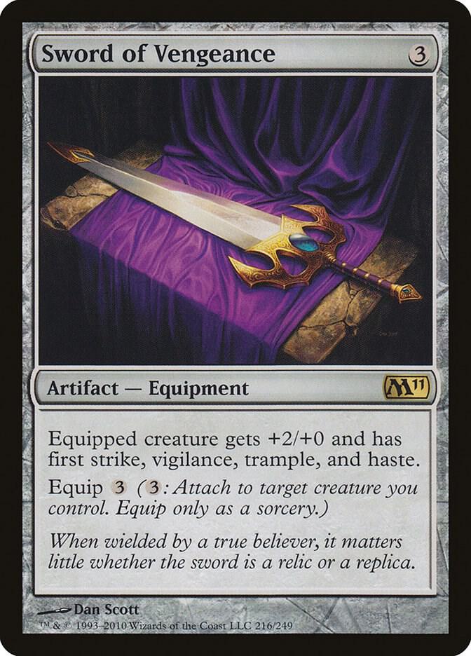 Sword of Vengeance 216 (Magic 2011 (M11))  - Foil | Good Games Adelaide SA