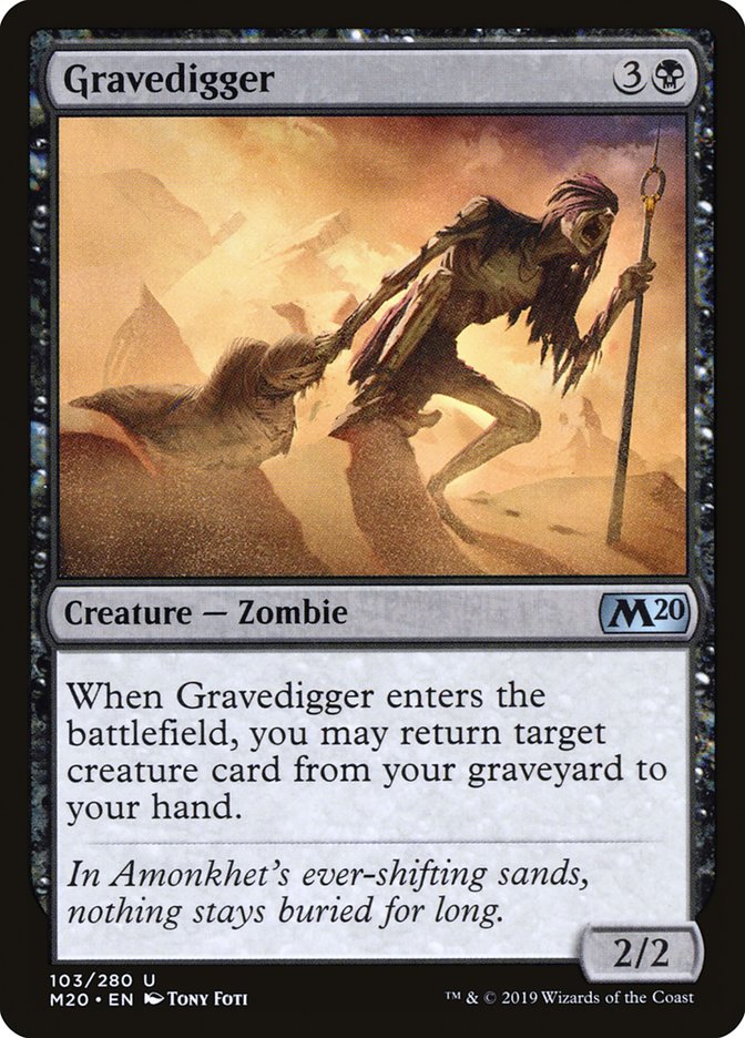 Gravedigger 103 (Core Set 2020)  - Foil | Good Games Adelaide SA