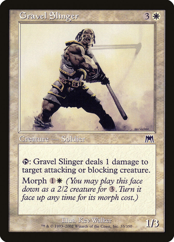 Gravel Slinger 33 (Onslaught)  - Foil | Good Games Adelaide SA