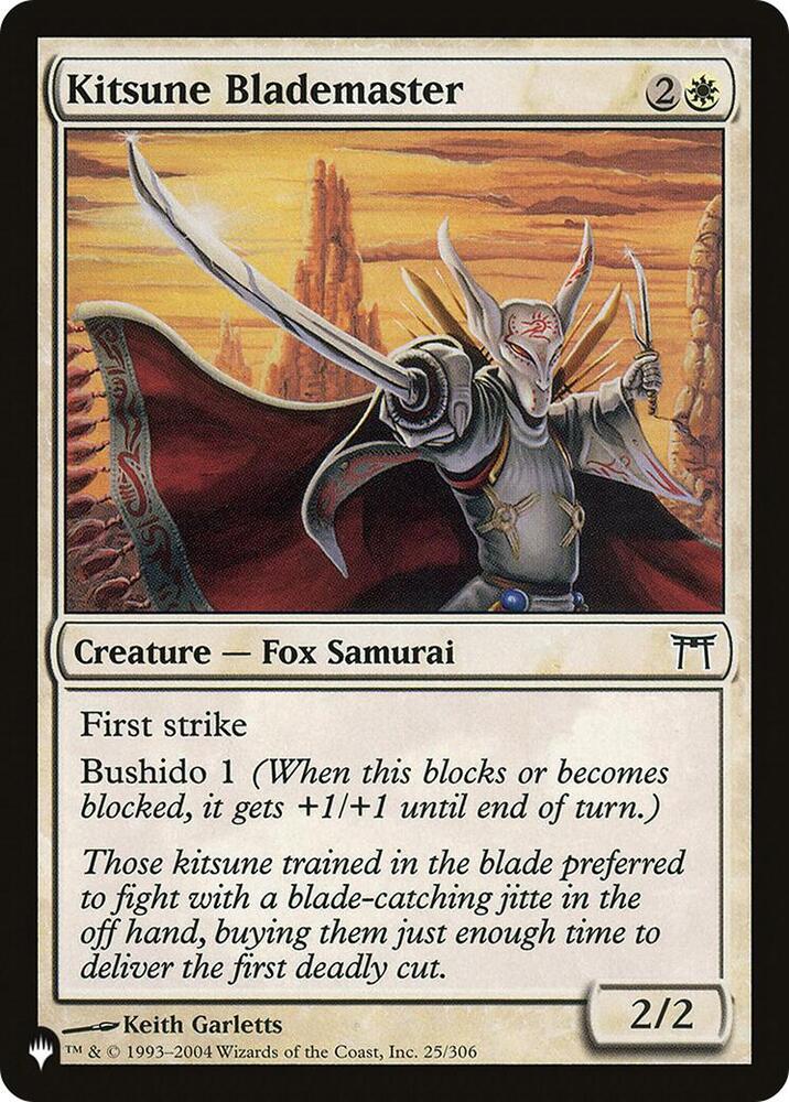 Kitsune Blademaster 25/306 (The List Reprints)  | Good Games Adelaide SA