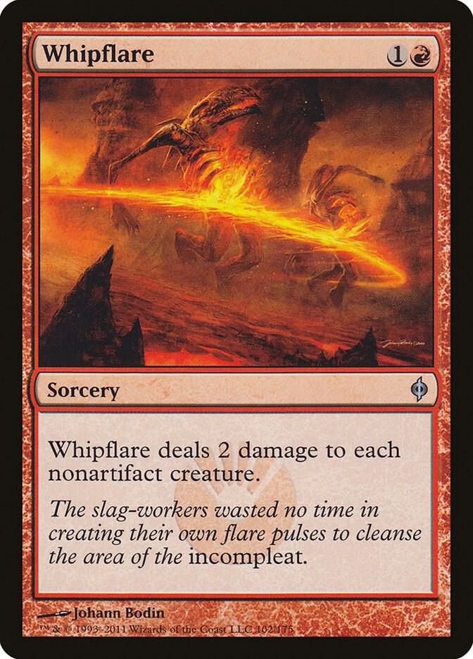 Whipflare 102 (New Phyrexia)  - Foil | Good Games Adelaide SA
