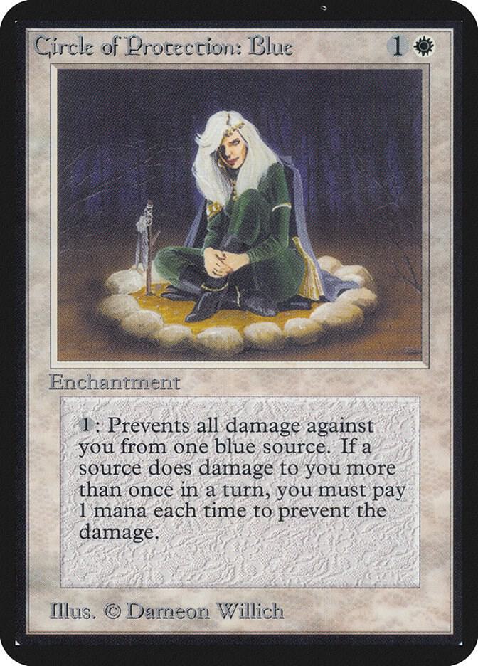 Circle of Protection: Blue  (Alpha Edition)  | Good Games Adelaide SA