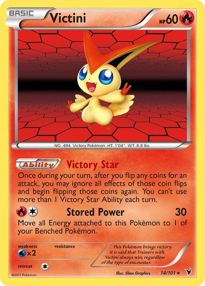Victini 14/101 (Noble Victories)  - Reverse Holofoil | Good Games Adelaide SA