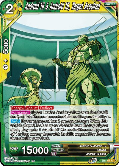 Android 14 & Android 15, Target Acquired (EB1-67) [Battle Evolution Booster] | Good Games Adelaide SA