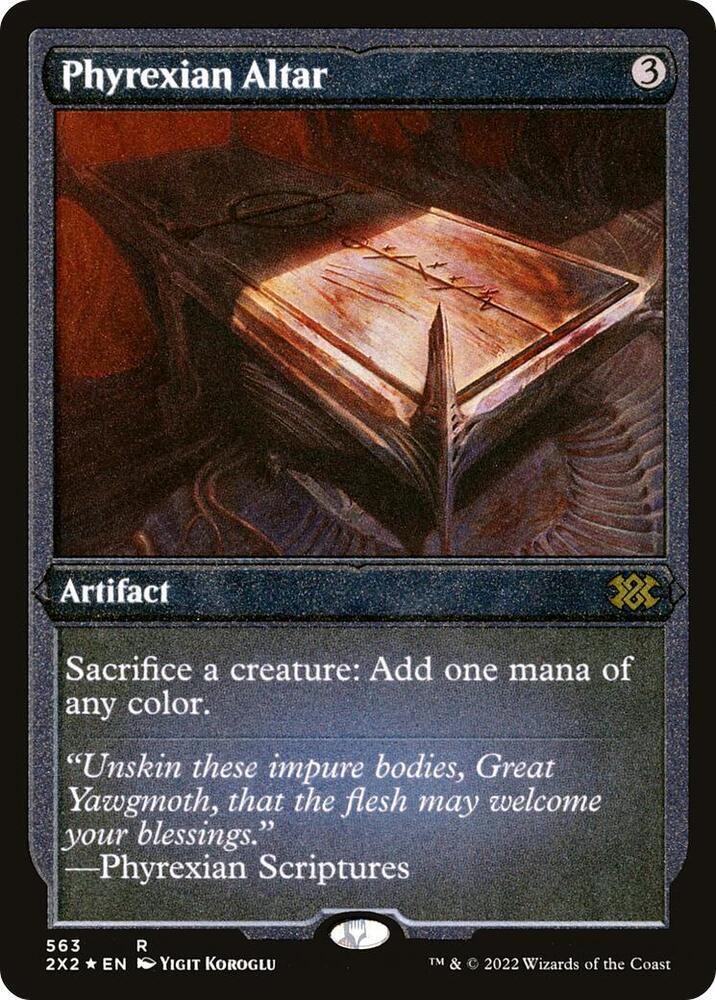 Phyrexian Altar Foil Etched 563 (Double Masters 2022)  - Foil | Good Games Adelaide SA