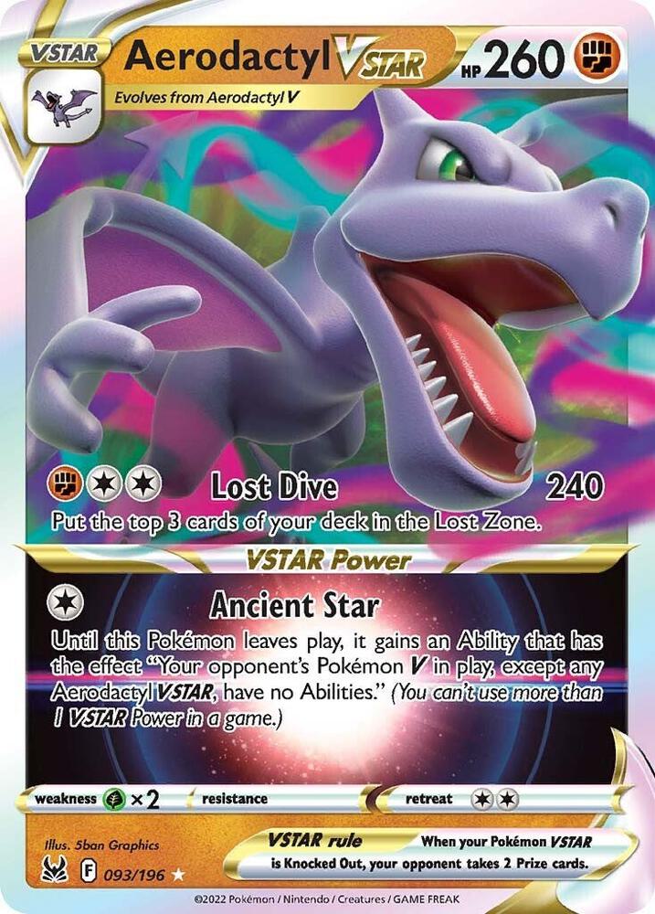 Aerodactyl VSTAR 093/196 (SWSH11: Lost Origin)  - Holofoil | Good Games Adelaide SA