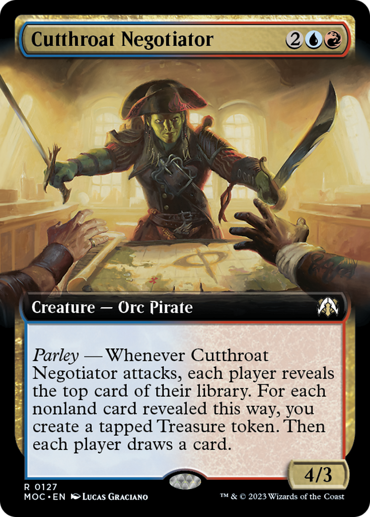 Cutthroat Negotiator (Extended Art) [March of the Machine Commander] | Good Games Adelaide SA