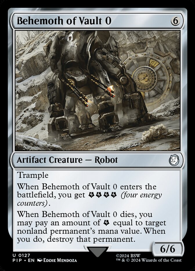 Behemoth of Vault 0 127 (Universes Beyond: Fallout)  - Foil | Good Games Adelaide SA
