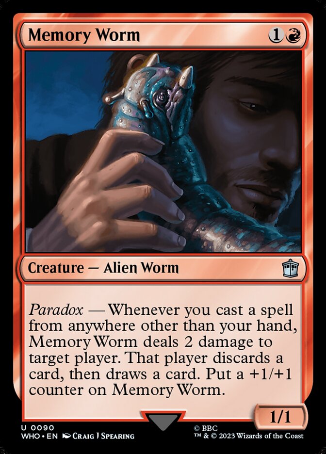 Memory Worm 90 (Universes Beyond: Doctor Who)  - Foil | Good Games Adelaide SA