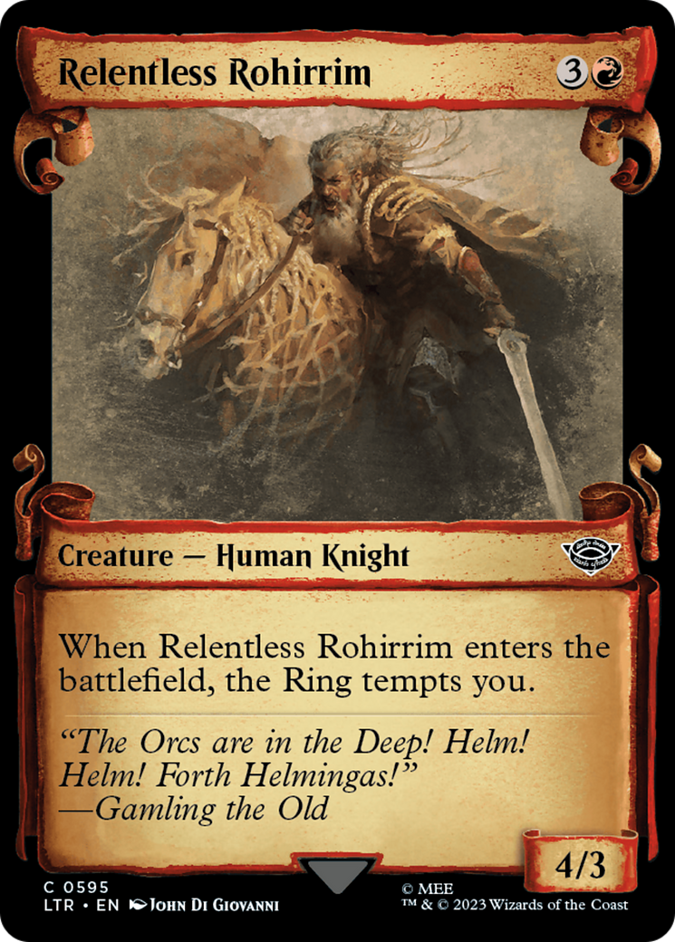 Relentless Rohirrim [The Lord of the Rings: Tales of Middle-Earth Showcase Scrolls] | Good Games Adelaide SA