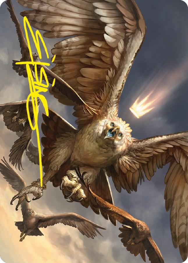 Gwaihir Greatest of the Eagles Art Card Gold Stamped Signature 59 (Art Series: Universes Beyond: The Lord of the Rings: Tales of Middle-earth)  | Good Games Adelaide SA