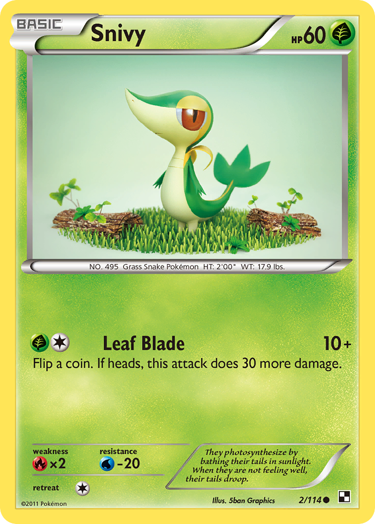 Snivy (2/114) [Black & White: Base Set] | Good Games Adelaide SA