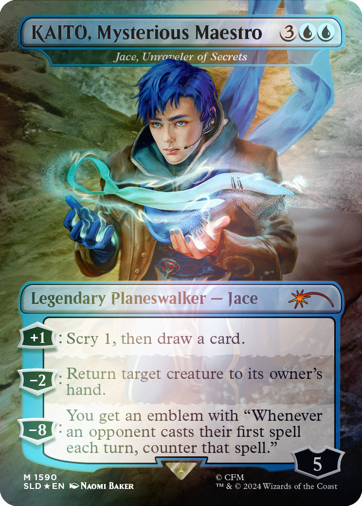 KAITO, Mysterious Maestro - Jace, Unraveler of Secrets (Rainbow Foil) [Secret Lair Drop Series] | Good Games Adelaide SA