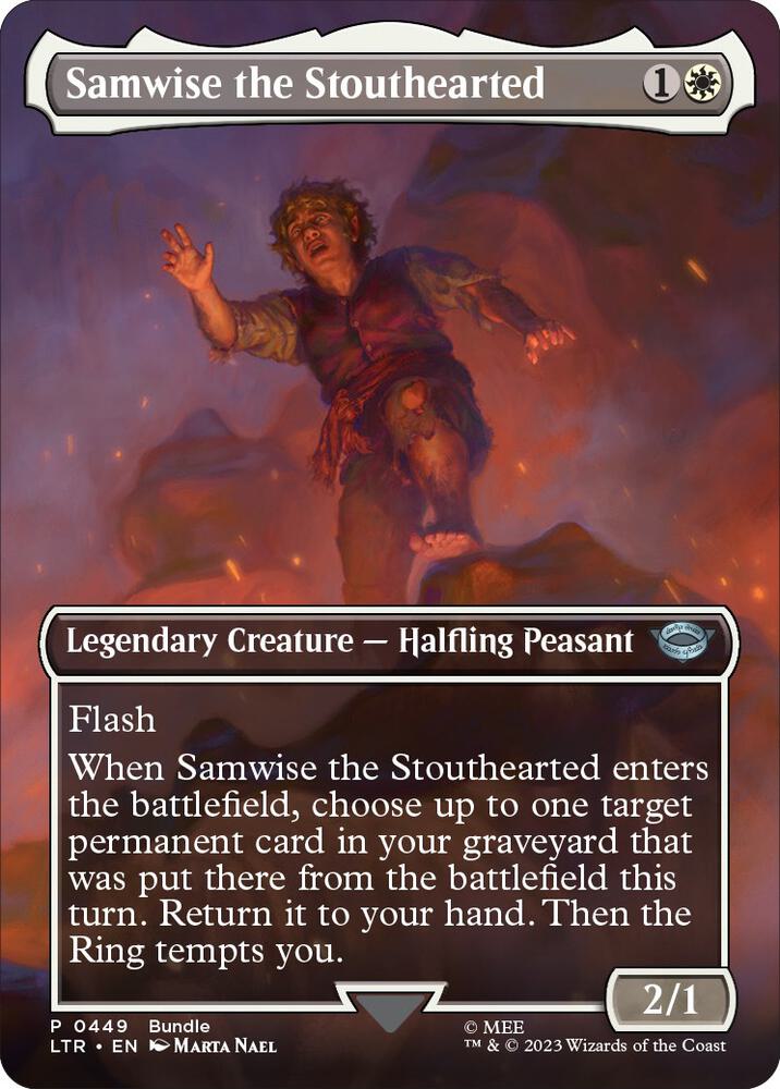 Samwise the Stouthearted Borderless LTR Bundle 449 (Unique and Miscellaneous Promos)  - Foil | Good Games Adelaide SA