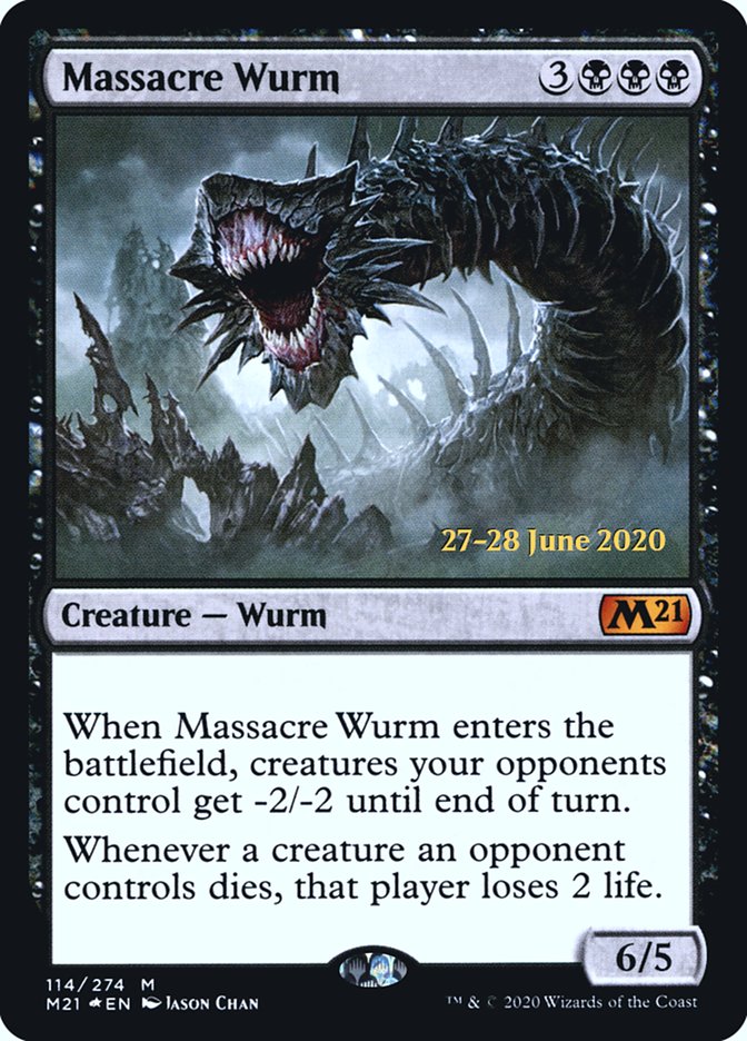 Massacre Wurm  [Core Set 2021 Prerelease Promos] | Good Games Adelaide SA
