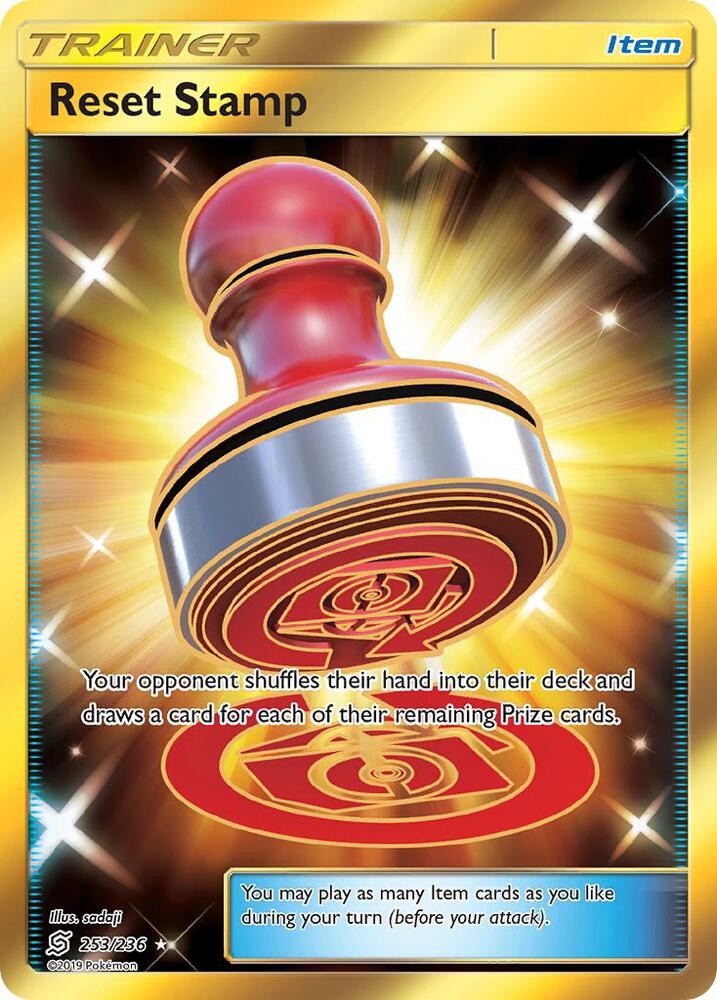 Reset Stamp Secret 253/236 (SM - Unified Minds)  - Holofoil | Good Games Adelaide SA
